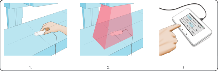 Measure with RaySafe X2 F/F sensor